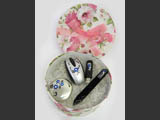 Gifts sets with glass files, pocket mirrors and pc mouse