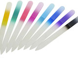 Two color glass nail files