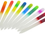 Two color glass nail files